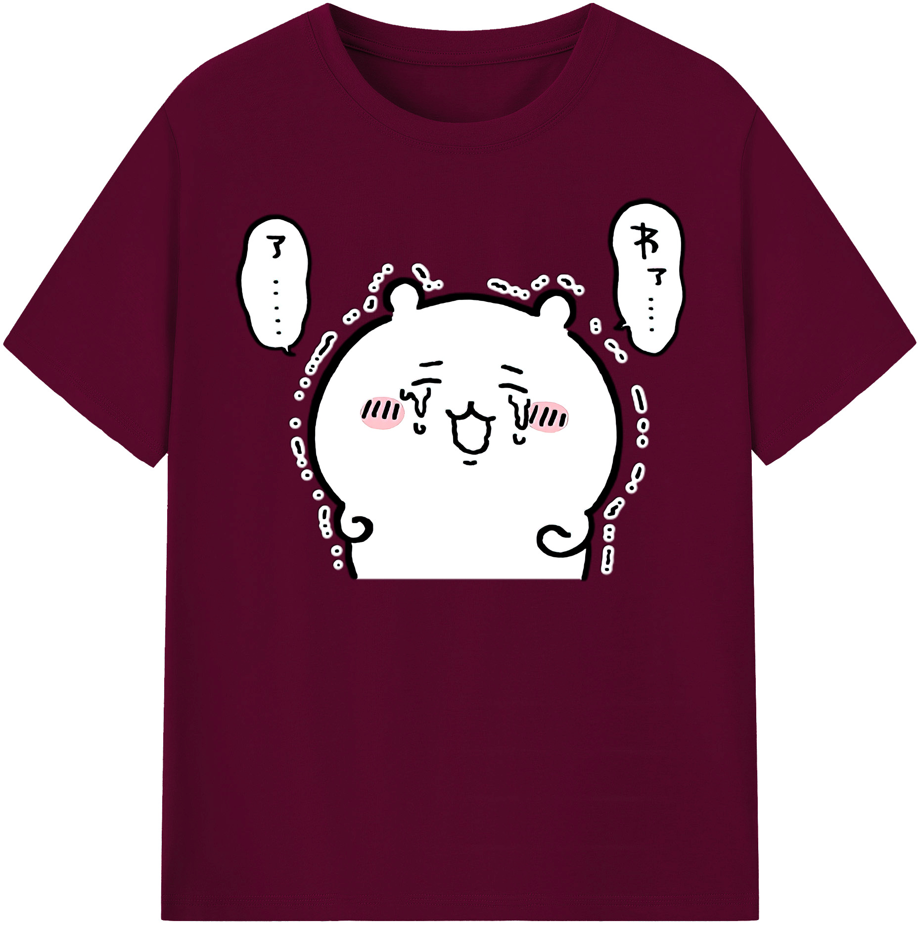 （画像用） ちいかわ ちいかわ Chii-kawa chiikawa レディースカジュアルプリントTシャツ（綿100％）